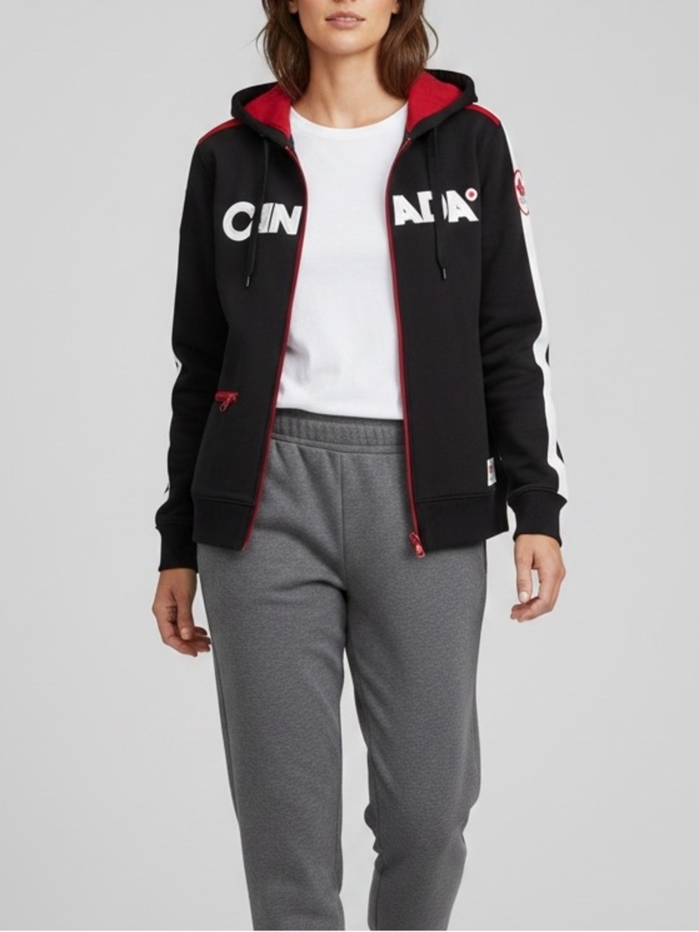 Hudson Bay Co. 2010 Team Canada Olympic Soft Shell Full Zip Hoodie / Jacket